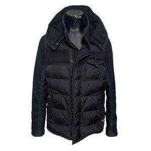 Moncler Ryan Hooded Down Jacket In Black Size 1, Small